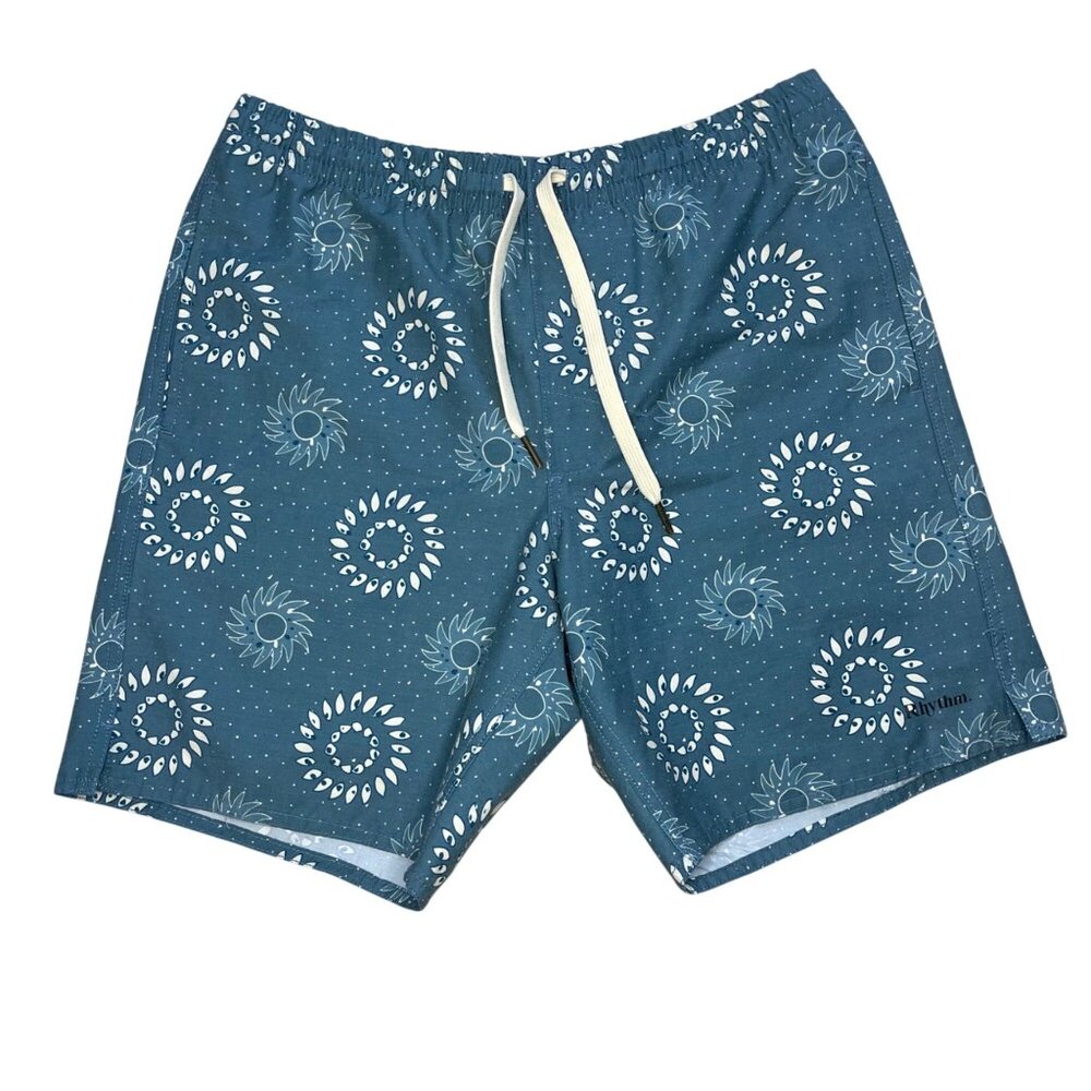 Rhythm Kona Beach Shorts Men's Size 30 Hybrid Swim Trunks Pockets Quick Drying